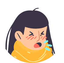 coughing girl
